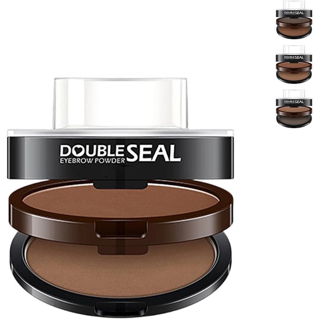 Kit de Carimbo de Sobrancelha Browfi com Pó e Estêncil, Carimbo de Sobrancelha à Prova d'Água, Design de Pressão Amigáve