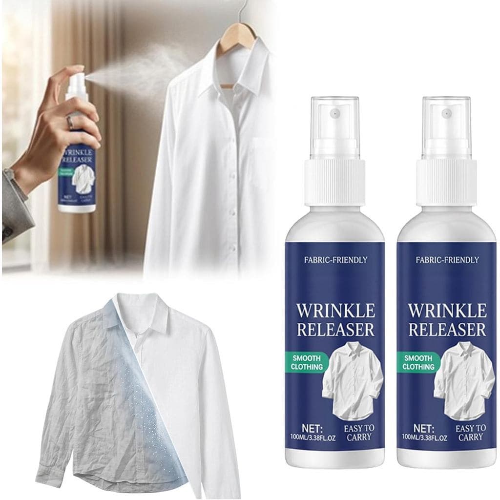 Spray removedor de rugas instantâneo, removedor de rugas e refrescante de tecidos, pacote com 2 unidades |     Cuidados