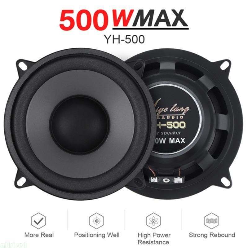 Todos Os 5-Polegada 500W 2 Vias Coaxial Áudio Do Carro Alto-Falante Veículo Subwoofer Áudios Estéreo Gama