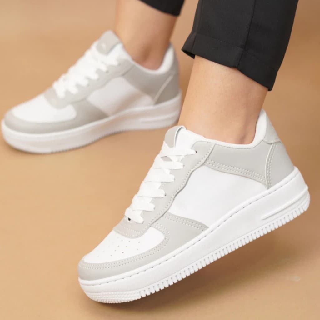 Tênis Branco Feminino e Masculino Premium Antiderrapante Leve e Macio Confortável Leve Macio Academia Caminhada