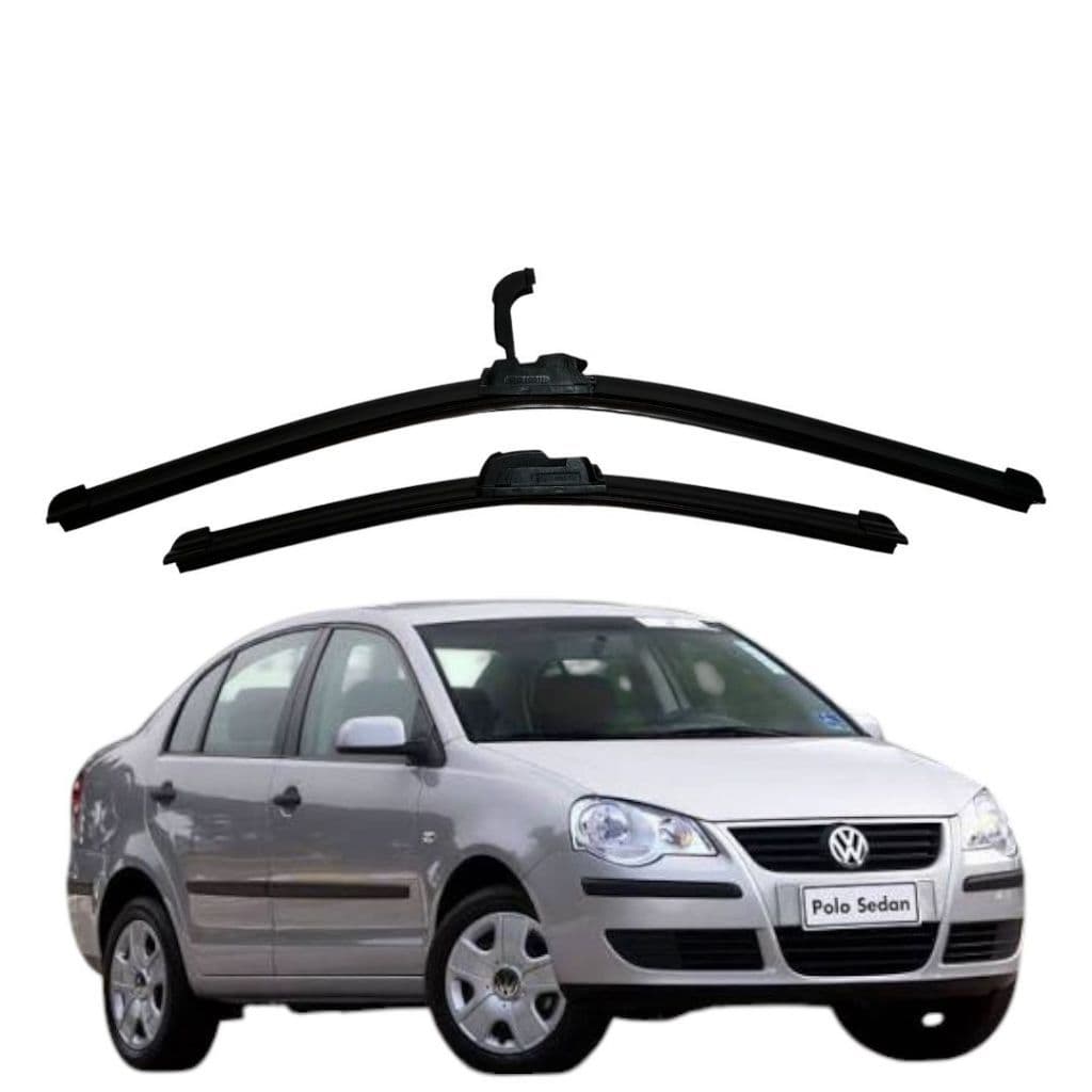 KIT PAR Palheta Limpador de Para-brisa Polo Sedan 2002 até 2012