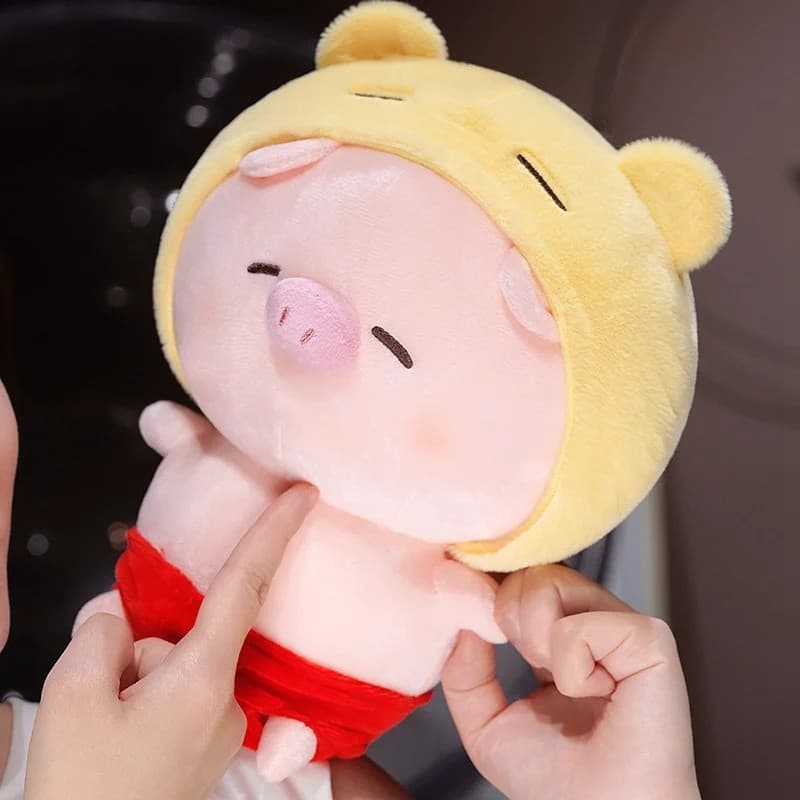 Kawaii Bonito Porco Pelúcia Travesseiro Brinquedo Macio Animal Dos Desenhos Animados Porcos Decoração Para Casa Natal An