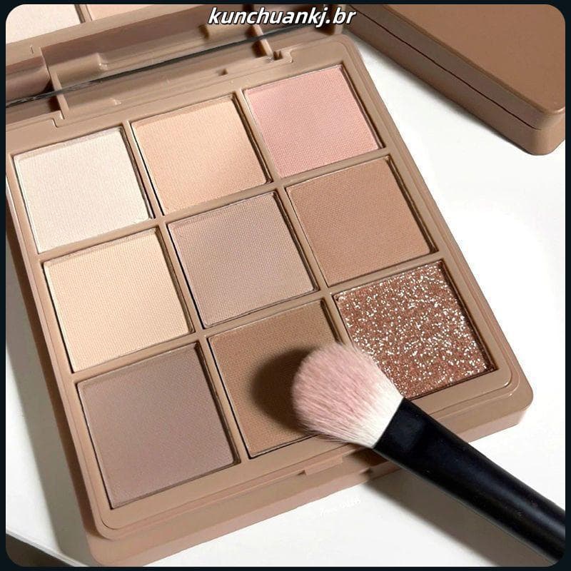 3. Coleção 10.000 pessoas Nova coleção de coleta de nove cores baixa saturada paleta de sombras laranja marrom perolado