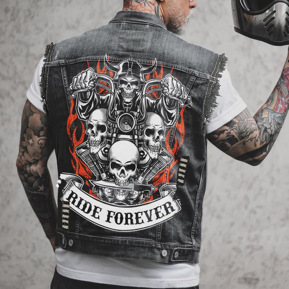 Colete Jeans Preto Masculino Sem Mangas Com Botão Frontal , Casual Para Viagem Ao Ar Livre , Streetwear , Camada Diária