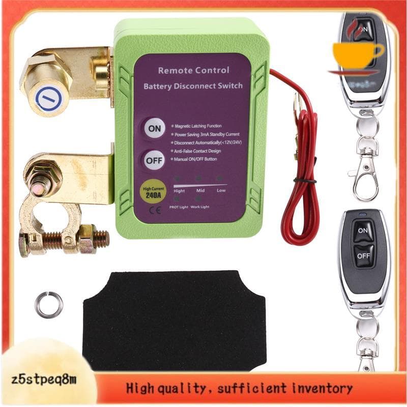 Inteligente Para Interruptor De Desconexão Da Bateria Do Carro , Design De Desligamento Automático 12V 240A Aplicações D