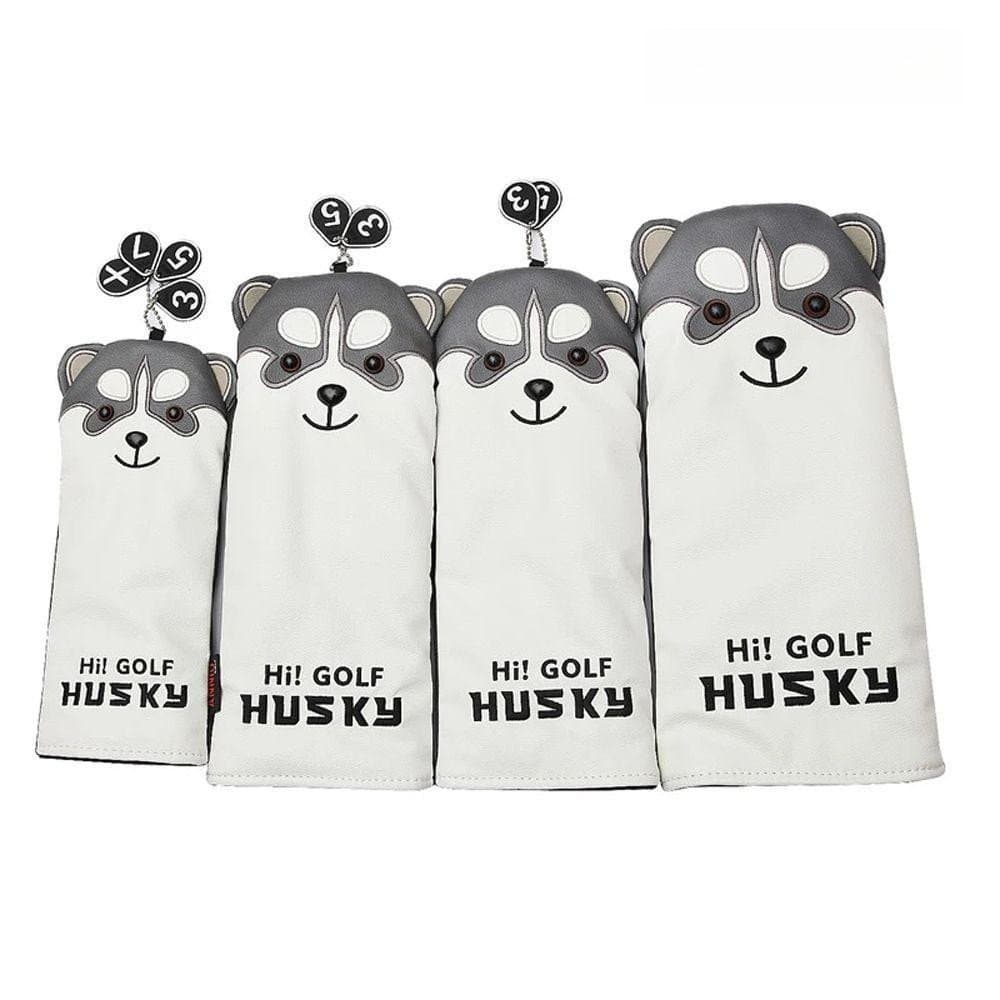 HOURE Golf Putter Capa Dos Desenhos Animados Clube Cabeça Protetor Lâmina Para Híbrido Couro Do Plutônio Husky Design