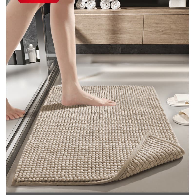 Dens densidade de cabelo curto Chenille banheiro absorvente esteira toalete entrada pé tapete banho antiderrapante máqui