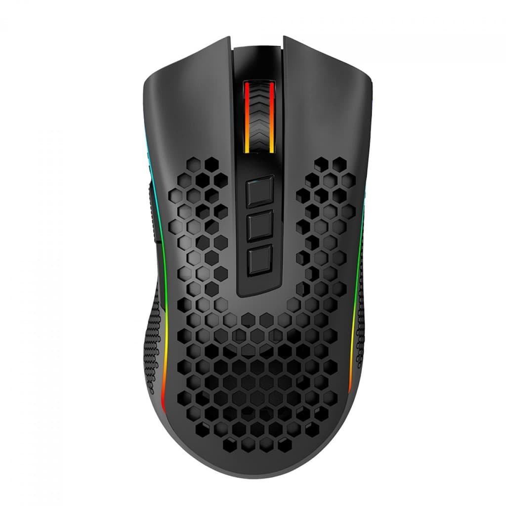 MOUSE GAMER REDRAGON STORM PRO, SEM FIO, RGB, PRETO