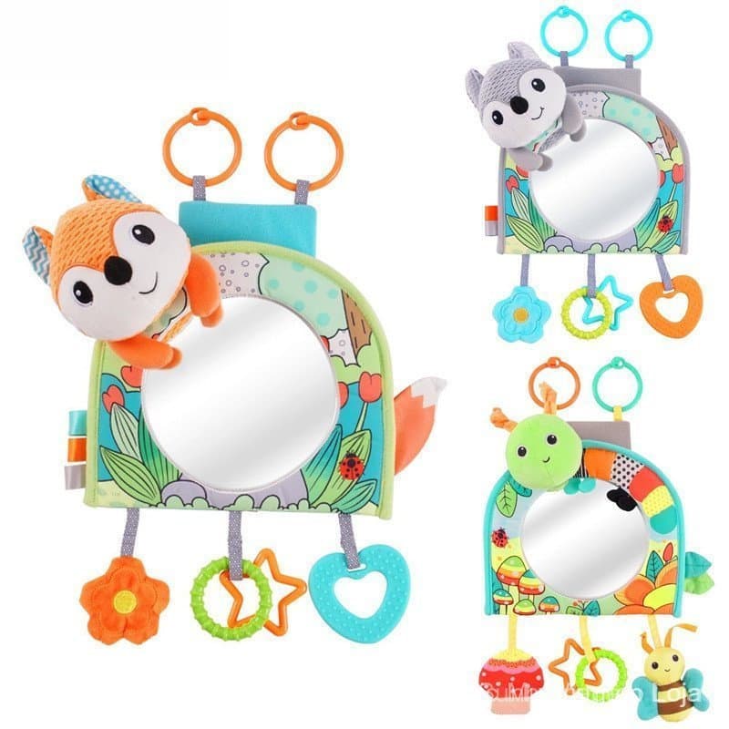 Recém-Nascido Baby Haha Mirror Encantado Gift Carro Espelho Bebê Pendurado Brinquedos Calmantes