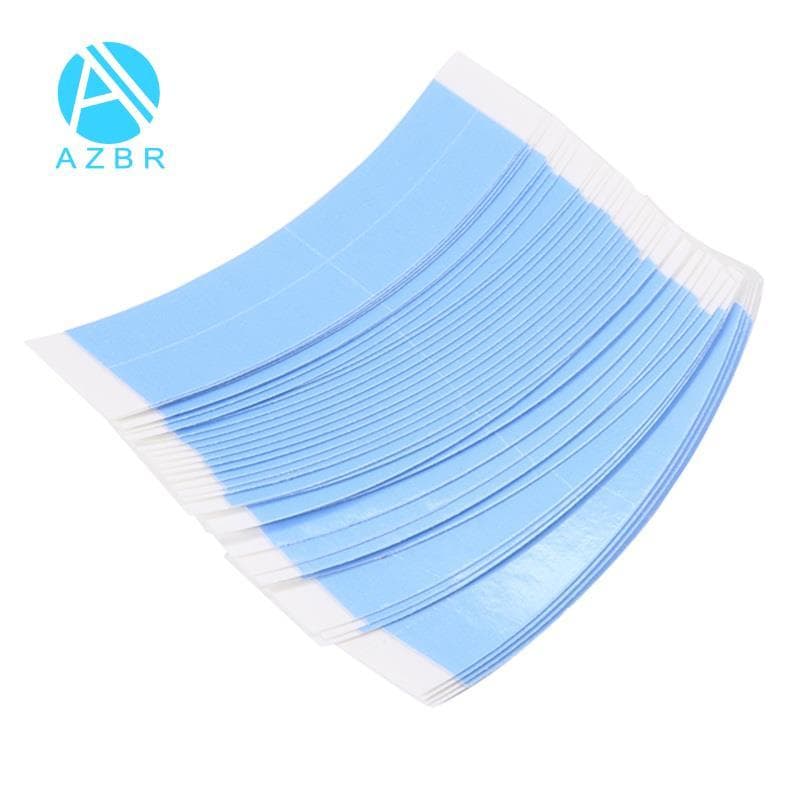 36 Pc/Lote Azul Fixo Fita Dupla Peruca Adesivo De Cabelo Estendida À Prova Dwaterproof Água Para Laço Filme Com Linha De