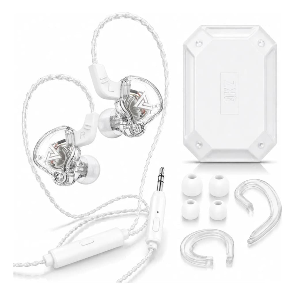 Fone In Ear Profissional com Microfone P2 3.5mm Retorno de Palco Monitor para Música Jogos Celular Notebook PC