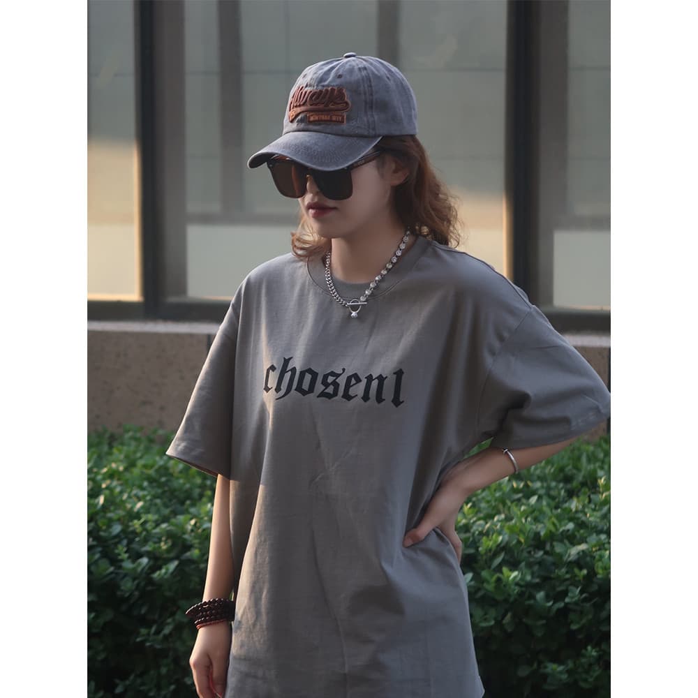 Estilo americano angustiado lavado boné de pico feminino moda ao ar livre único chapéu de sol Street Wear bordado protet