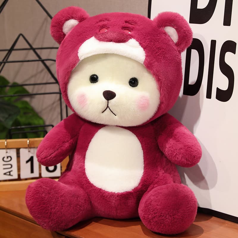 LumiTots Influencer Transformação Urso de Pelúcia Boneca Brinquedo de Pelúcia Boneca de Urso Bonito Presente