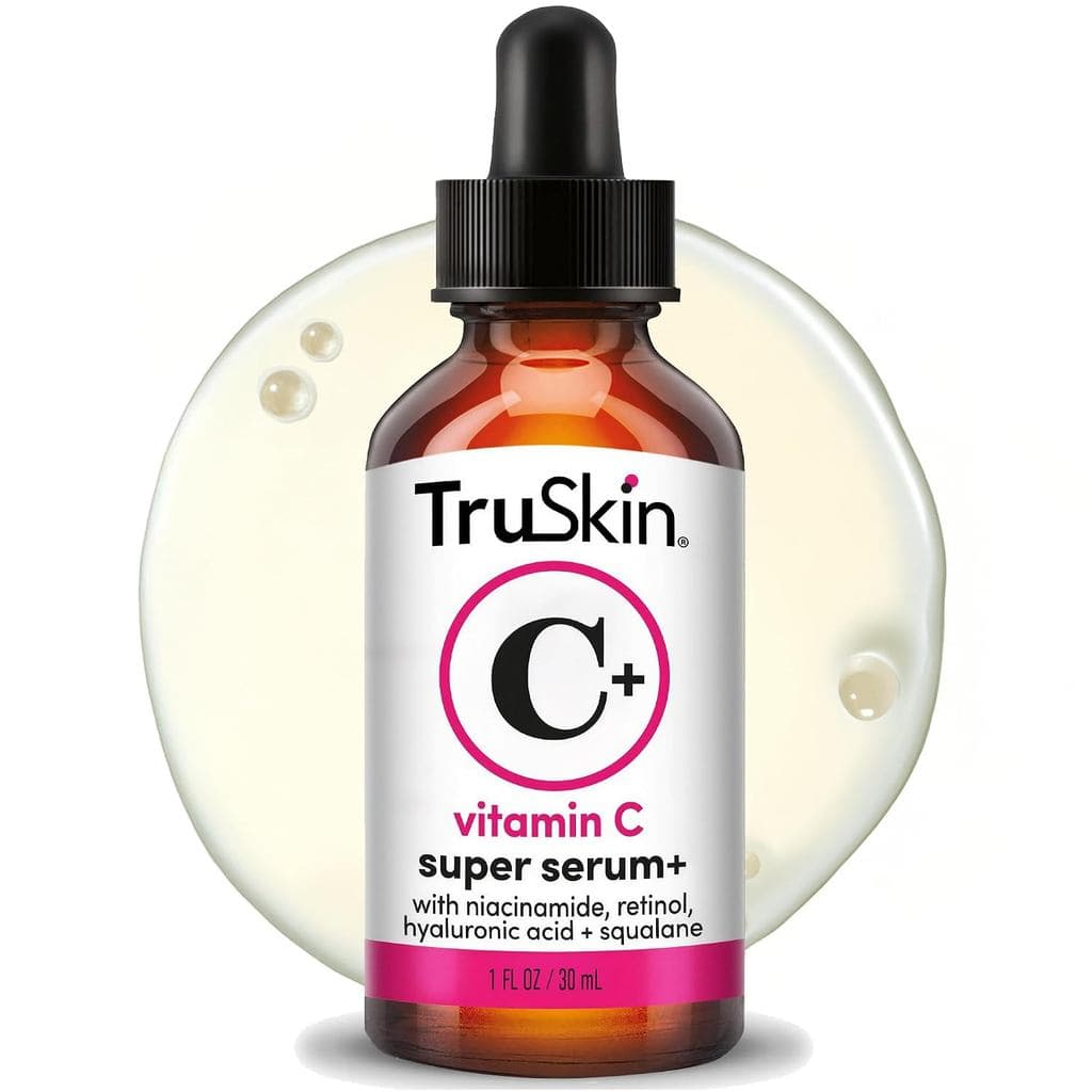 Super Sérum Facial de Vitamina C TruSkin, 5 Benefícios para a Pele, 1 fl oz |   Vitamina C, Retinol, Niacinamida, Ácido