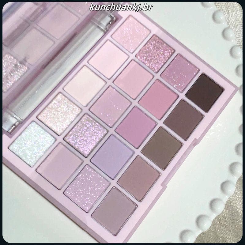 2704 Coleção Pessoas Flor de Cerejeira Coreana Paleta de Sombras de 20 Cores Baixa Saturação Fosco Diário Perolado Luz M