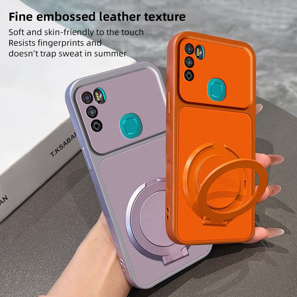 Aplicável A Infinix hot 9 play X680 X680B X680C HOT9PLAY Capa De Telefone De Couro Fosco De Alta Qualidade Com Suporte M