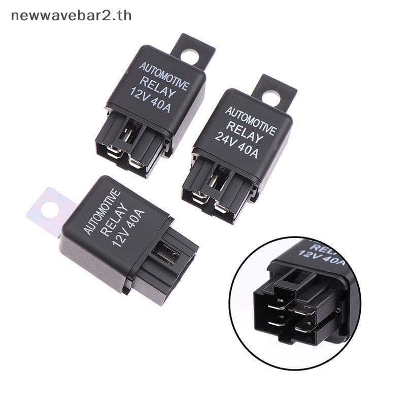waveba 1 Peça Relé De Carro 12V 24V 40A 40 AMP Automotivo Van Barco Bicicleta 4 Pinos SPST Alarme Peças De Reposição Aut