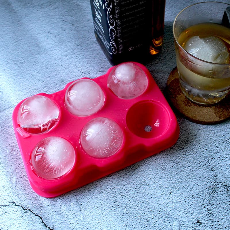 Boras redondo uísque cubo de gelo bandeja de gelo Silicone caixa de gelo bola de gelo fazendo molde