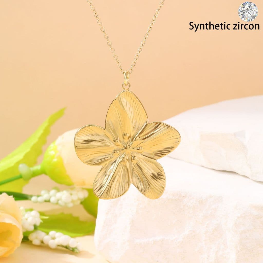 Transfronteiriço novo estilo Retro em relevo flor clavícula corrente colar europa américa Amazon venda quente único eleg