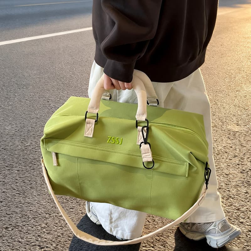 Bolsa de ginástica esportiva com separação seca e úmida, à prova d'água, grande capacidade, bolsa de viagem, leve, curta