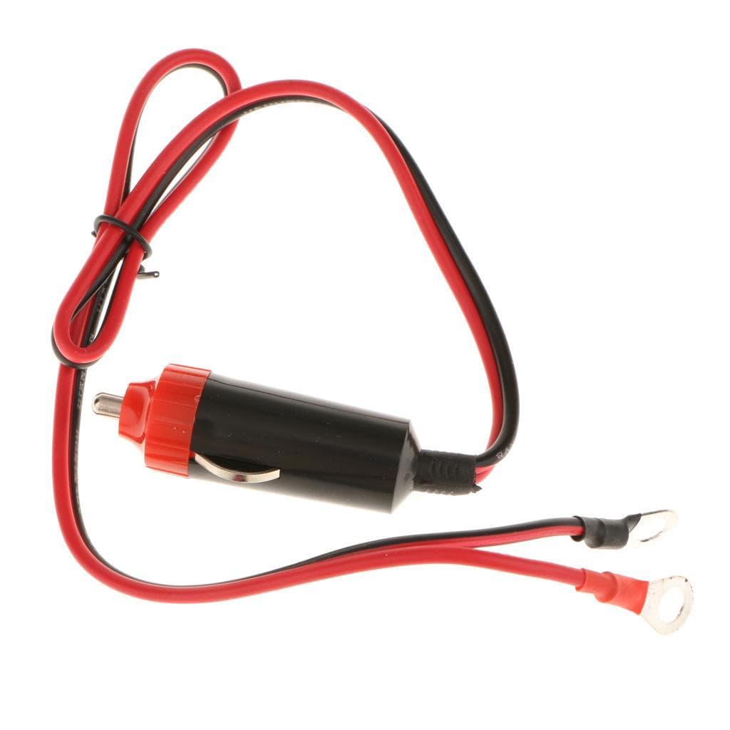 [mcpdwt] Cabo Adaptador De Plugue Macho De Cigarro 12V 10A Para Inversor De Energia De Carro