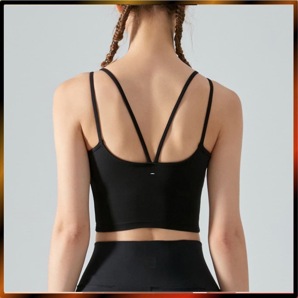 Colete Esportivo de Yoga Lulu Novo, Top Sem Mangas com Sutiã Integrado para Fitness DSG379 UWQS