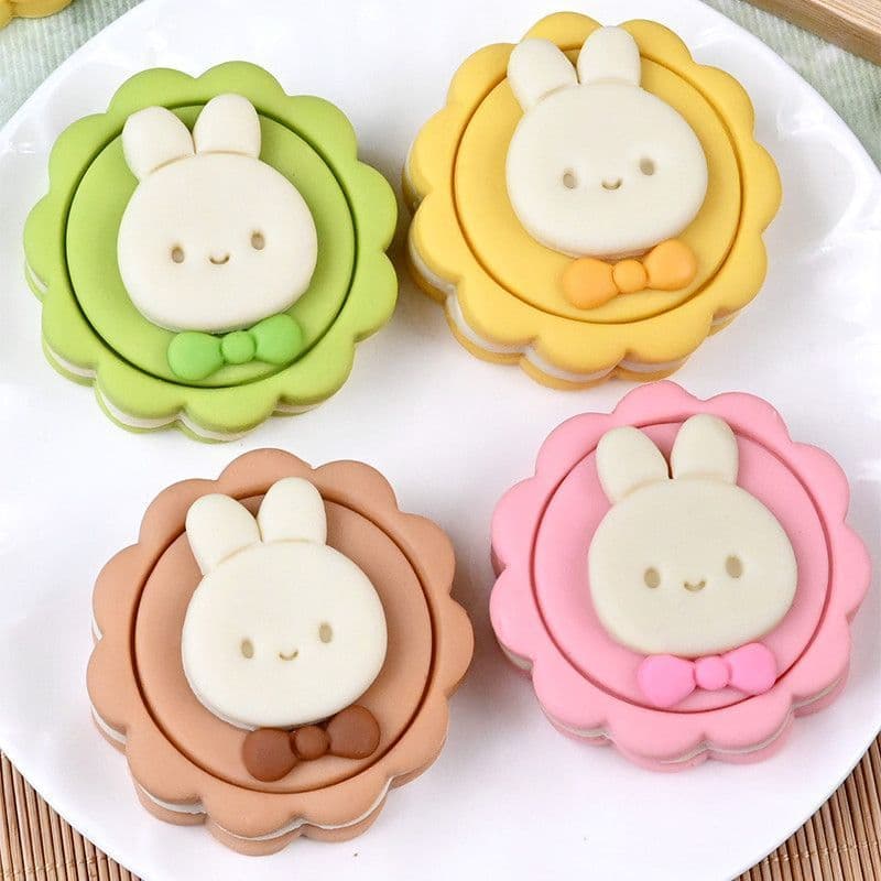 Mid-Autumn Festival Miffy coelho Mooncake cozido no vapor molde pasta de feijão saco complementar padrão de alimentos ca