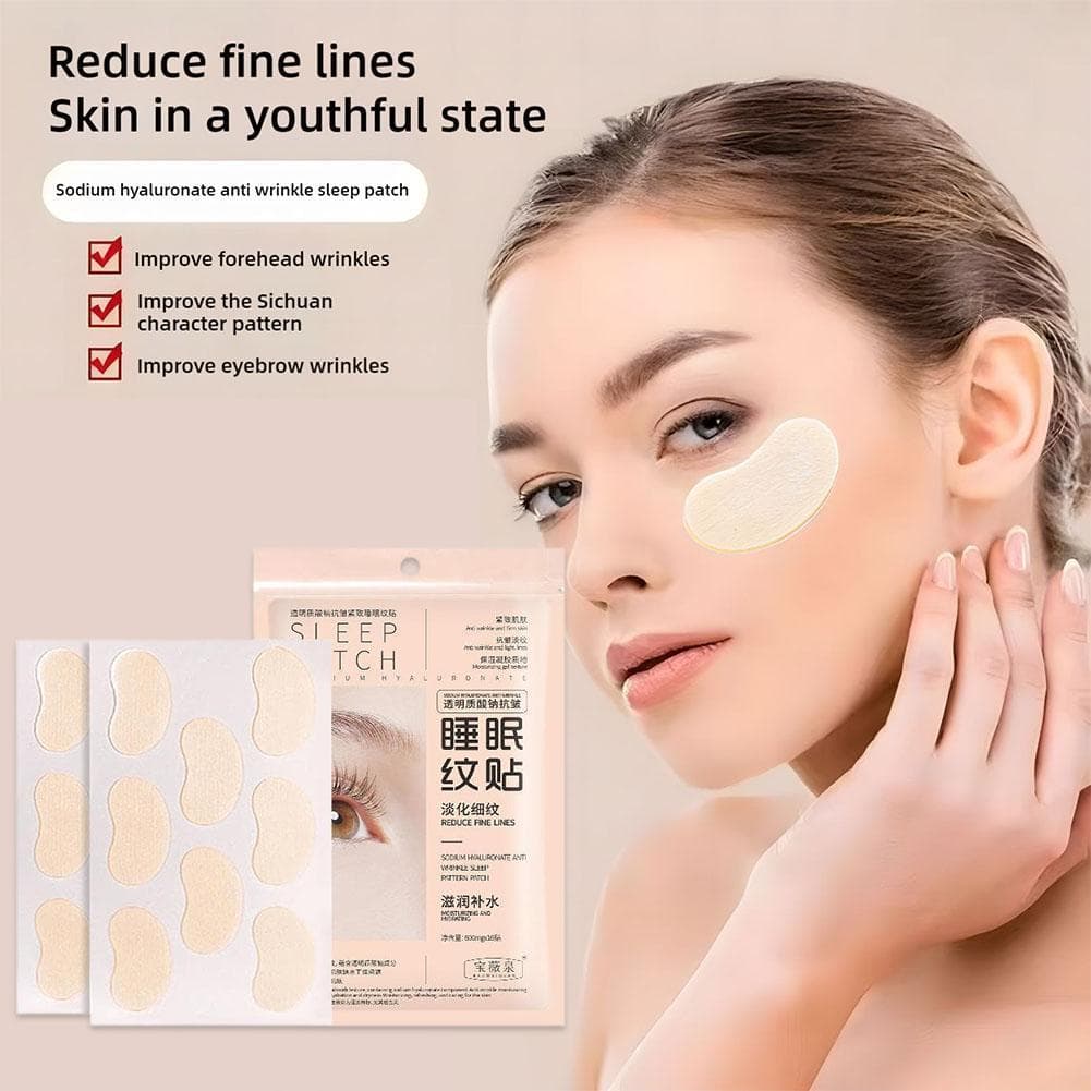 Máscara Facial De Hidrogel Para Noite , Reduz Linhas De Remendo Suaves Dormir , Levantamento Fino Dos Olhos J4u0