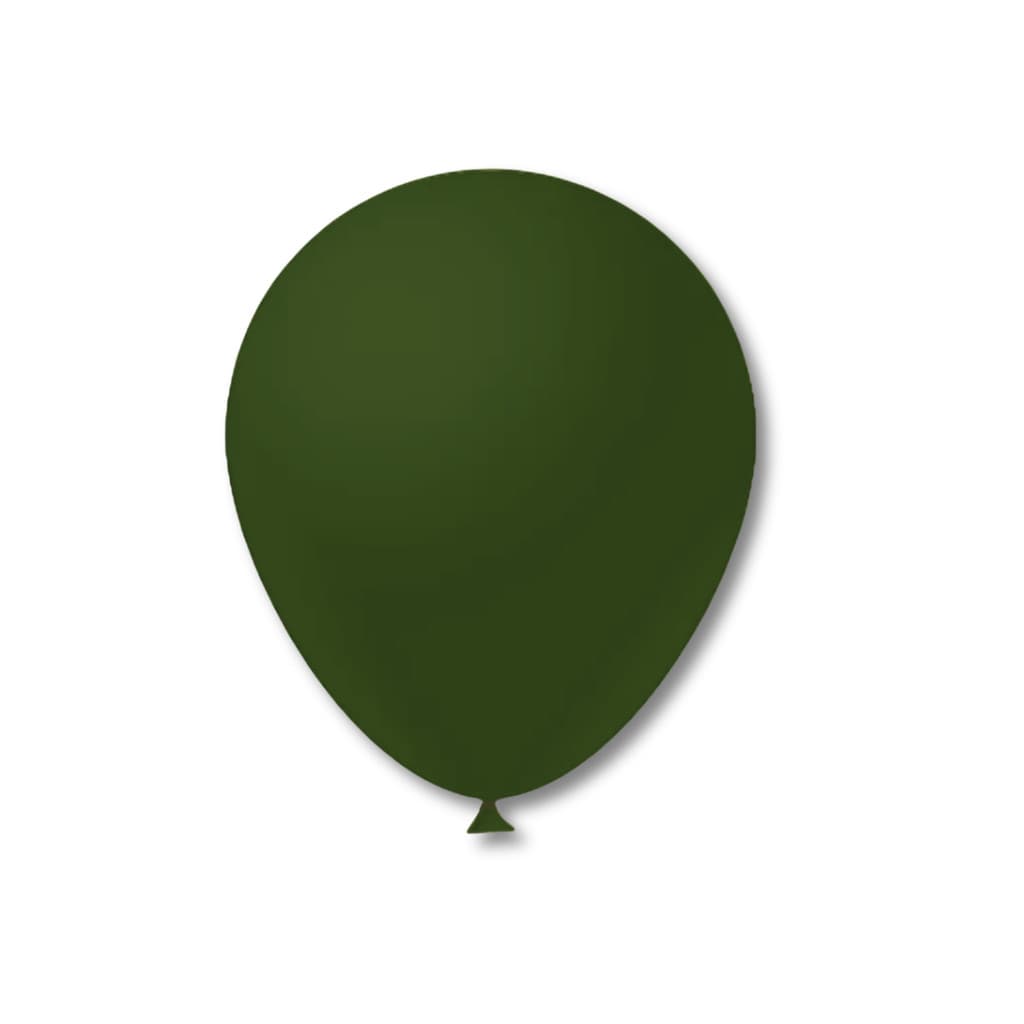 Balão Bexiga Aniversário Látex Liso N 5 Polegadas 50un Festball Verde Musgo
