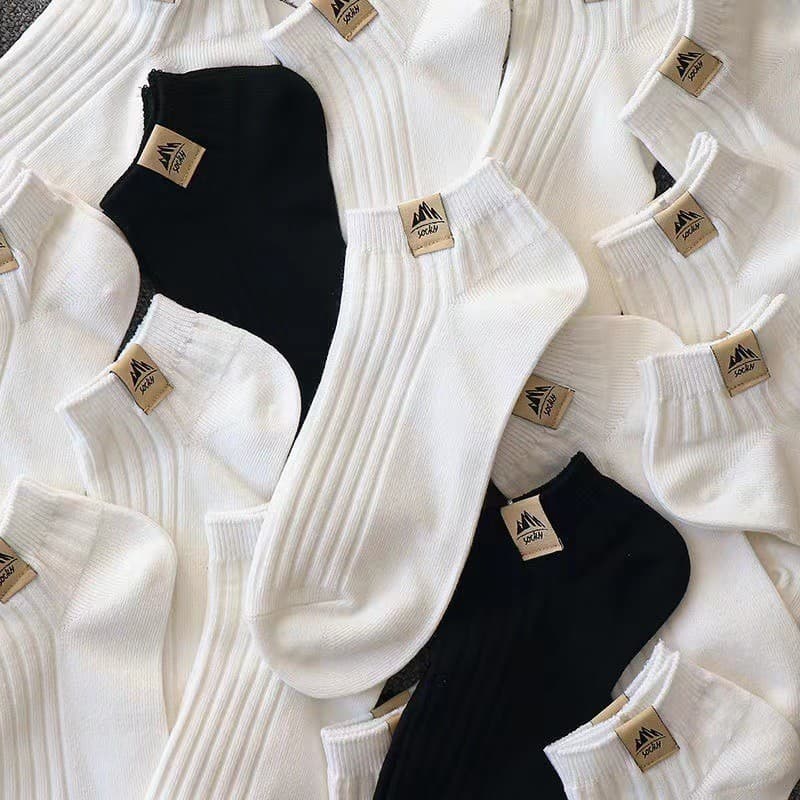 H HHR meias masculinas barco meias cor sólida pano etiqueta meias na moda ins verão estilo fino All-Match meias absorven