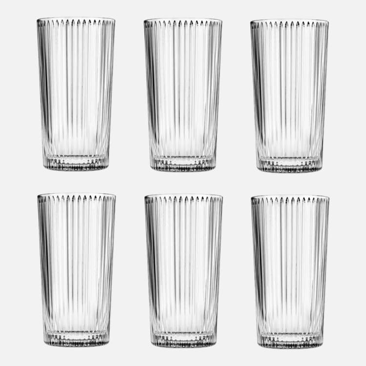 Copo Long Drink Sevilha 395 ml Transparente Nadir - Kit com 6 Unidades