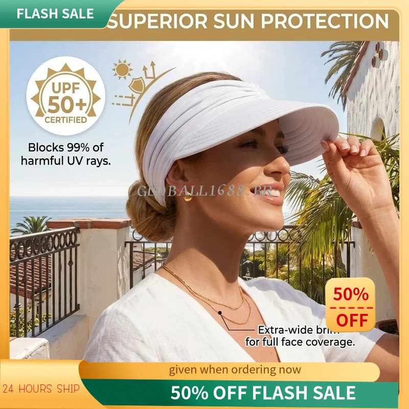 { Estoque Pronto } Feminino Primavera Verão Praia Chapéu De Sol Esportes Ao Ar Livre Vazio Superior Proteção UV Viseira