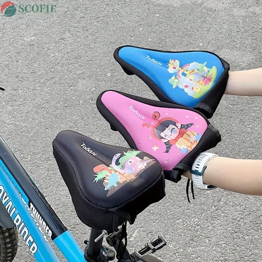 Almofadas Para Assentos De Bicicleta SCOFIE , Bicicletas Infantis Espessos De Silicone , Capa De Almofada Selas