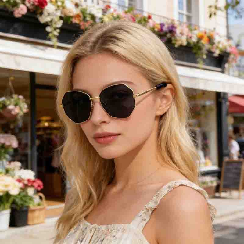 2026 óculos de sol europeus americanos femininos moda óculos de sol Anti-ultravioleta óculos femininos