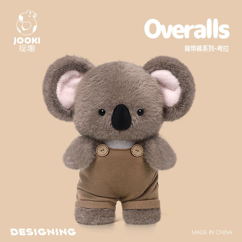 Novo macacão coala brinquedos de pelúcia bonecas bonitos travesseiro de dormir meninas bonecas presentes