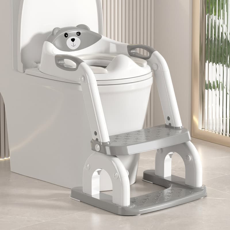 Assento sanitário infantil de tamanho grande, escada de vaso sanitário dobrável, assento de vaso sanitário para bebês e