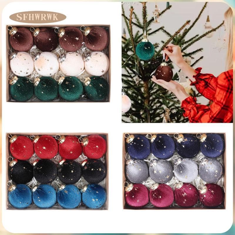 [Fhwrwk] 12 Bolas Decorativas Suspensas Em Árvore De Natal , Decorações Para Porta ,