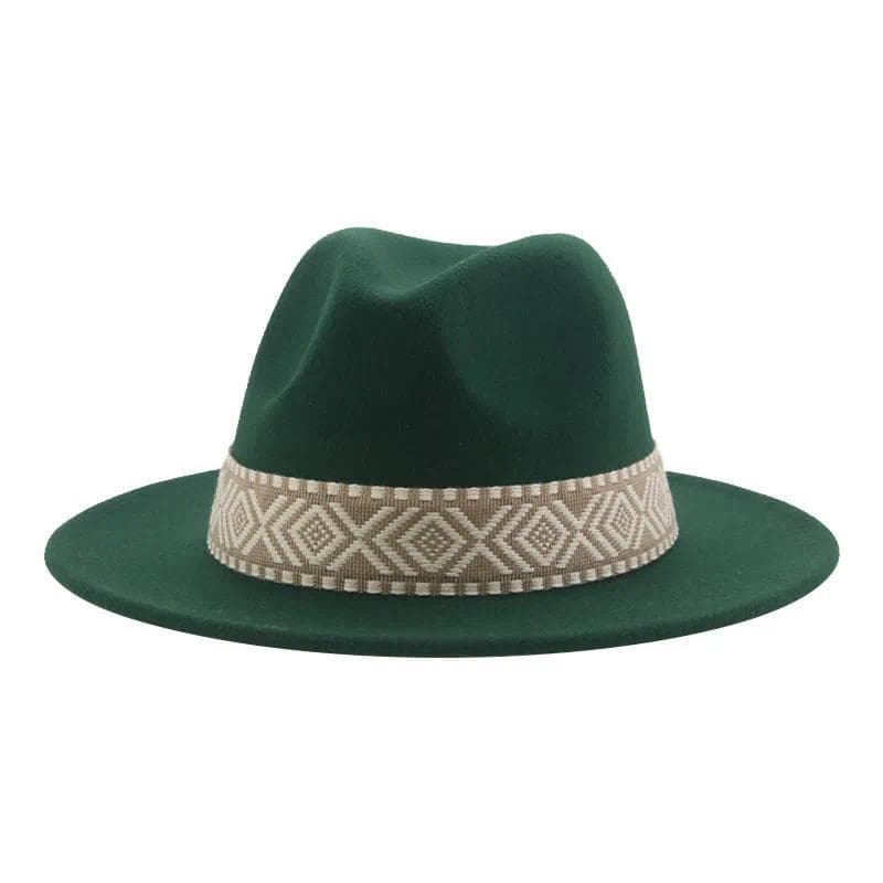 Chapéu Casual De Feltro Fedoras Panamá Chapéus De Cowboy Ocidentais Para Mulheres Com Aba Grande Sólida