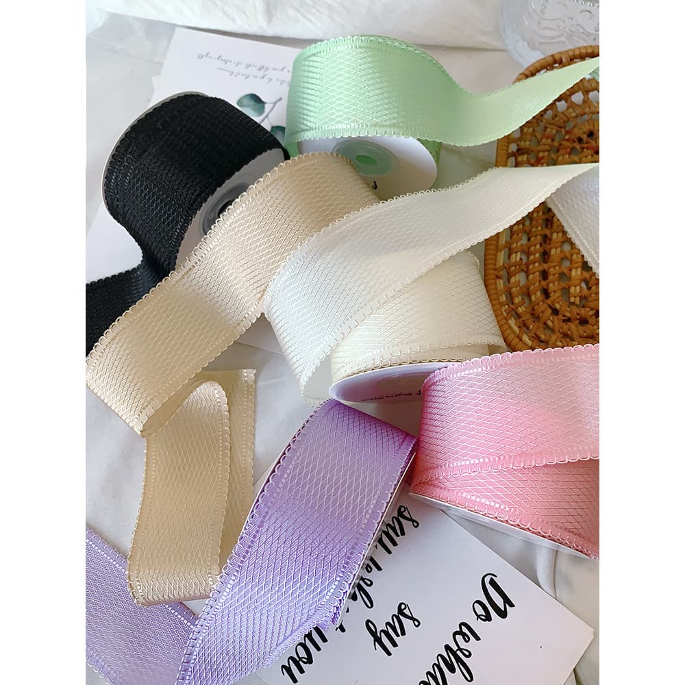 Fita de renda de diamante buquê embalagem fita de presente DIY arco artesanal acessórios de cabelo Material fita de cozi