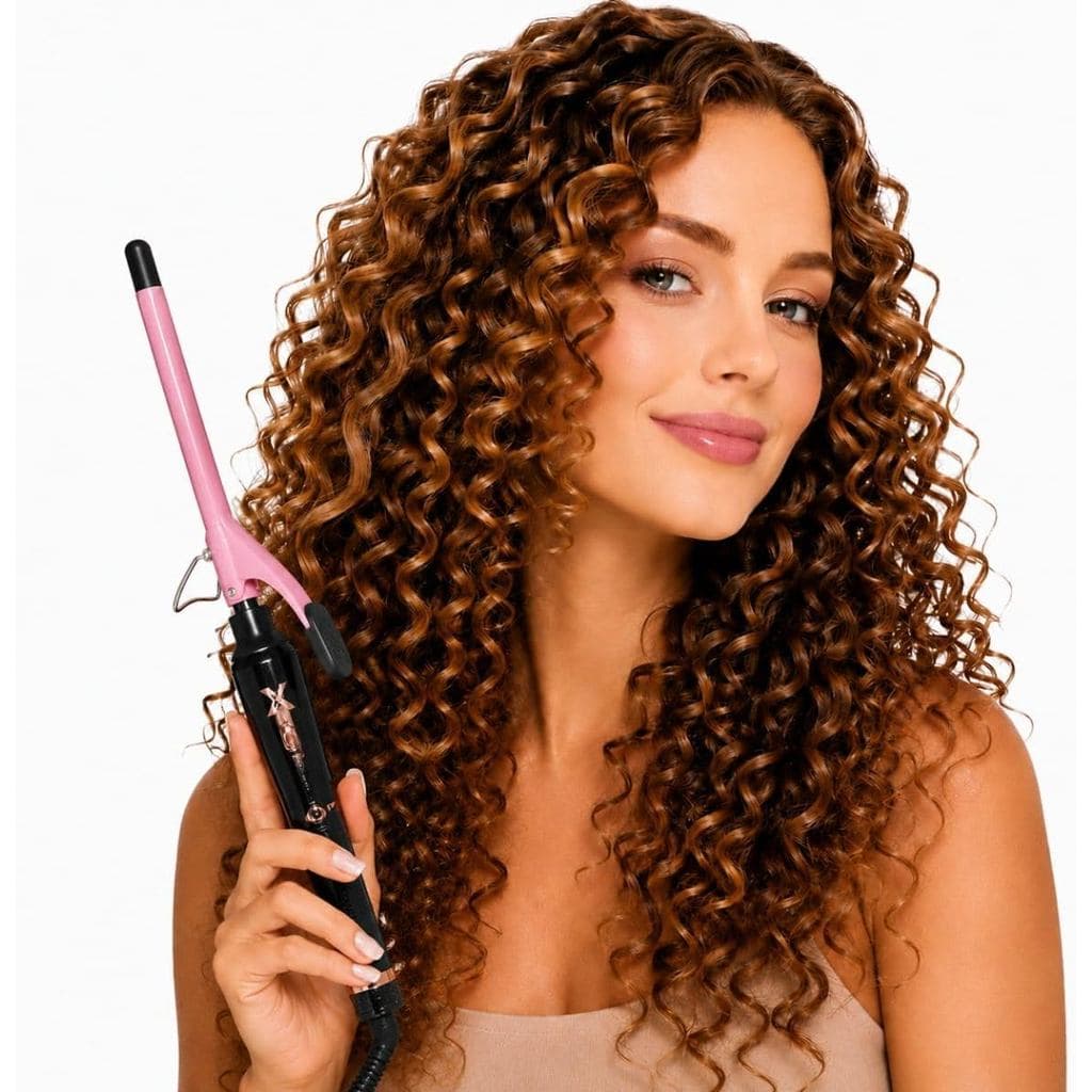 Modelador De Cachos 9mm Profissional Cerâmico Para Cachos Finos E Definidos Com Aquecimento Rápido Anti Frizz