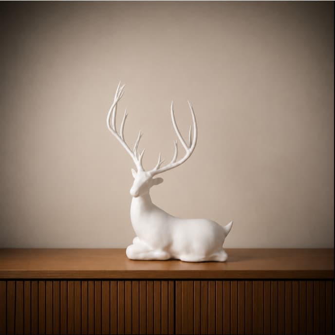 Rena Servo Escultura Enfeite De Decoração Minimalista – Elegância para sua Decoração