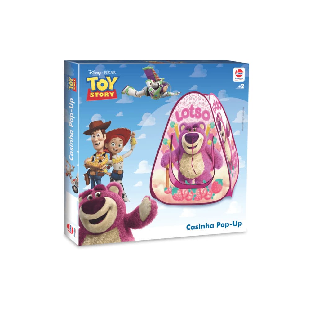 Casinha Pop Up Toy Story Lotso - Barraca Infantil Dobrável - Oficial Líder Brinquedos