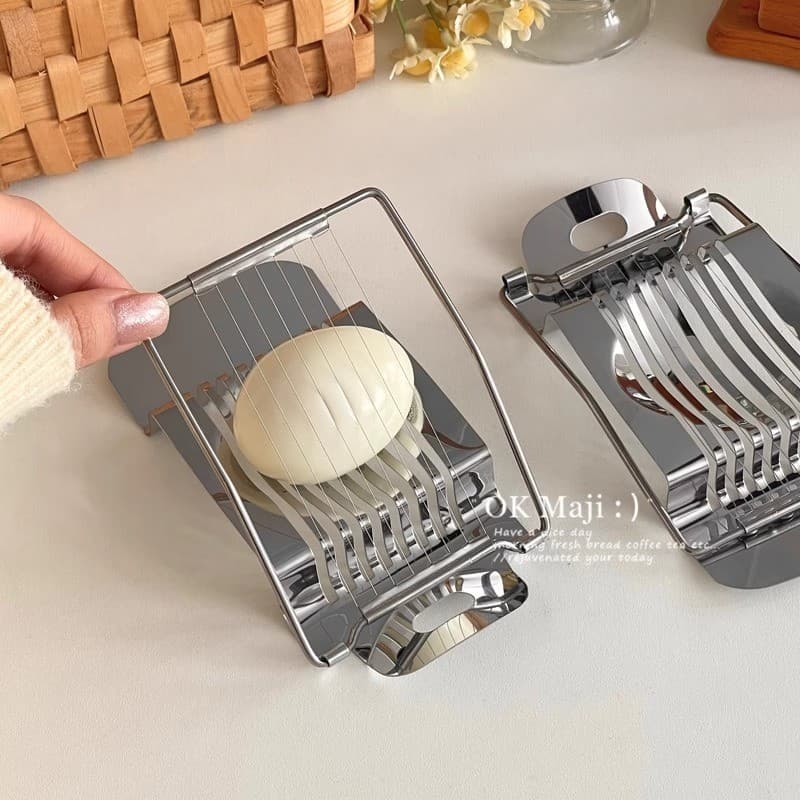 Aço inoxidável separação de ovo corte cozinha fantasia cortador de ovo multifuncional cortador de ovo ferramenta útil so