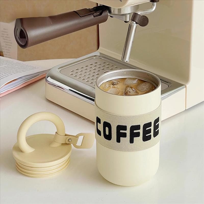 Copo refrigerador de café verão copo térmico de aço inoxidável copo de água meninas portátil de alto valor fabricante po