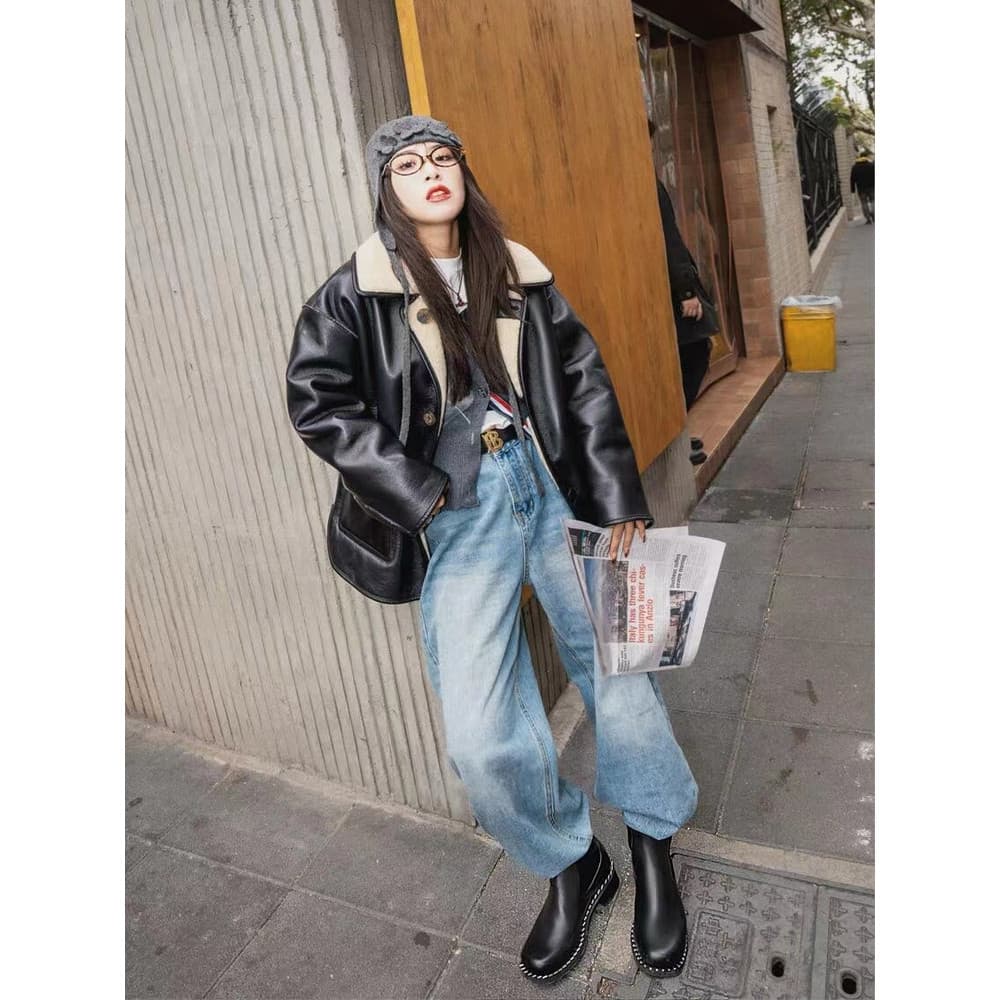Street Wear masculino solto Jeans retos versão coreana Retro high street lavagem azul high-End calças gota sentir calças