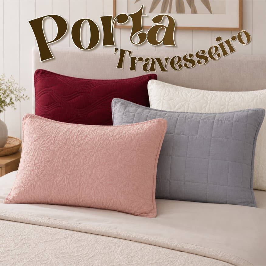 Kit 2 Capas Fronhas Porta Siena Travesseiros 50x70cm Matelado Ultrassônico Com Abas Macio Elegante