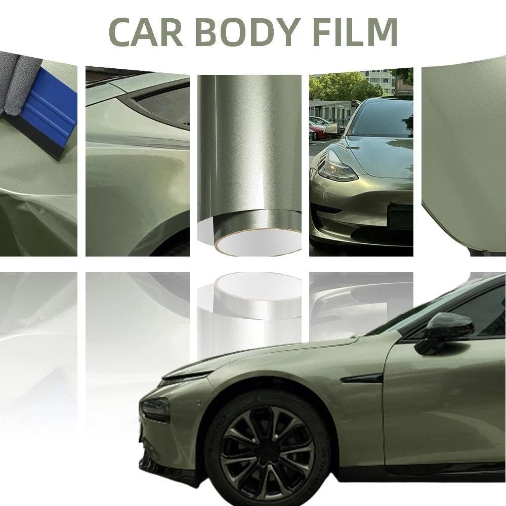 Filme Envoltório De Vinil Para Carro , Areia , Verde Esmeralda , Cor Metálica Carros , Motocicletas , Embrulho De Corpo
