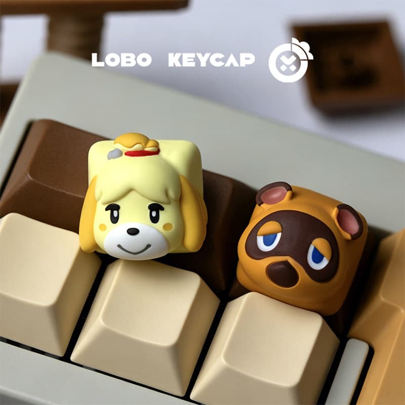 Animal Crossing Series Exclusivo Resina Keycap Bonito Criativo Teclado Cap Erchuang Presente ESC Personalizado