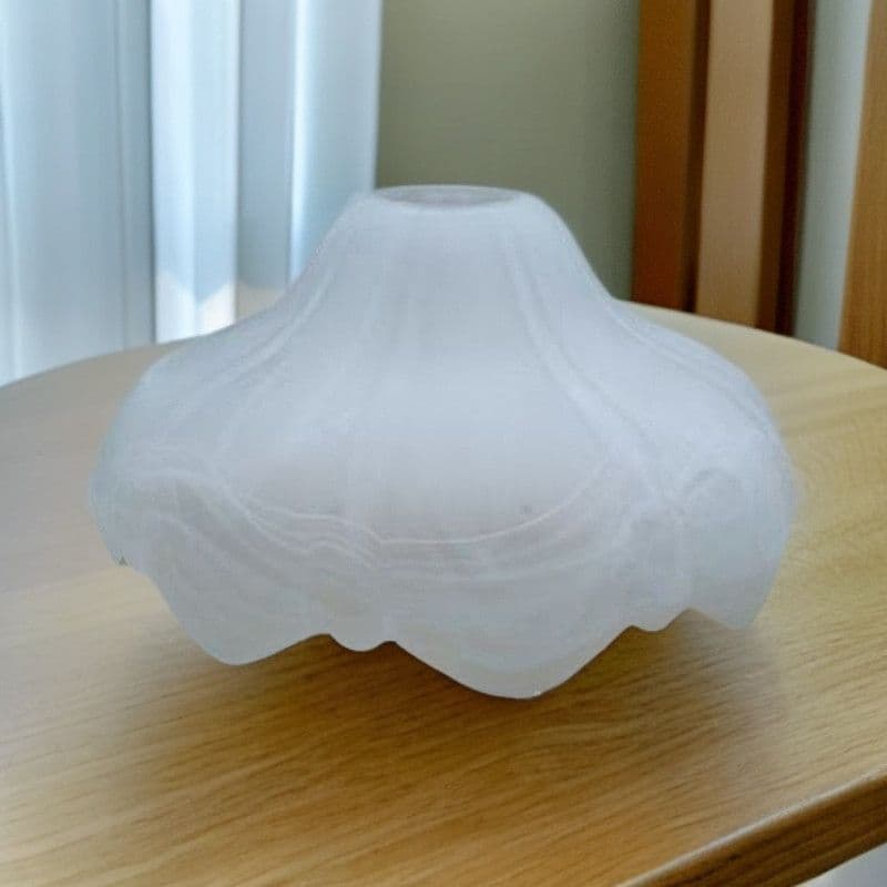 Abajur escudo substituição vidro fosco E27 parafuso quarto candeeiro de mesa estilo europeu Anti-reflexo DIY abajur lust