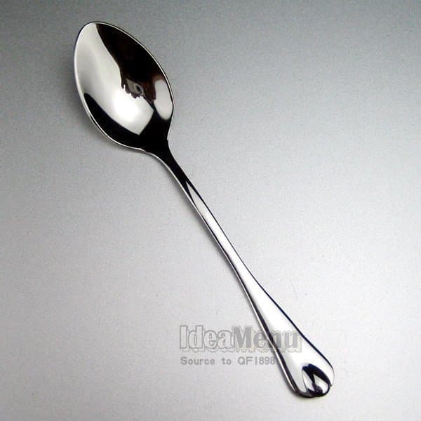 Colher grossa de aço inoxidável, colher pequena, criativa, para crianças, comer, sobremesa, texturizada, comida ocidenta